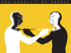 Professor Cedomir Kostovic's work "The Equality of People" is one of two pieces acquired for the U.S. Embassy in Sarajevo.