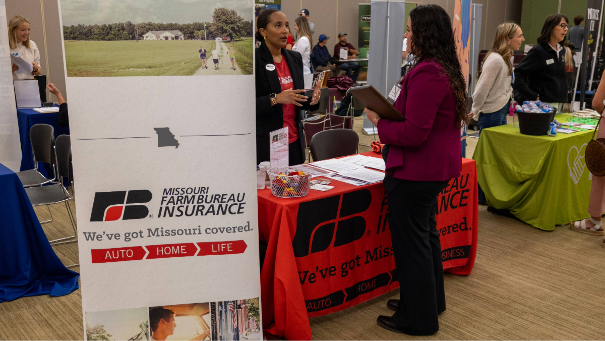 Missouri Farm Bureau Insurance at Ag Career Fair.