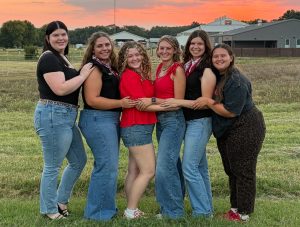 Tschappler (second from right) with Sigma Alpha friends.