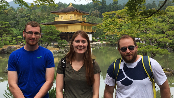 Students studying away in Japan