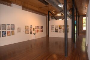 The interior of the Robert and Margaret Carolla Arts Exhibition Center
