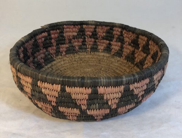 Image of Red and Black Triangle Pattern Basket