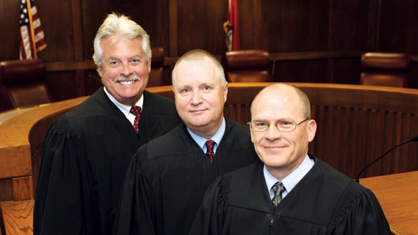 Judges Francis, Bates and Burrell