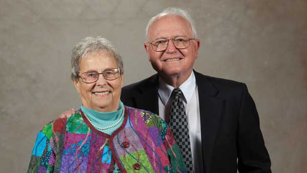 Former Missouri State University President Arthur Mallory and his wife, Joann