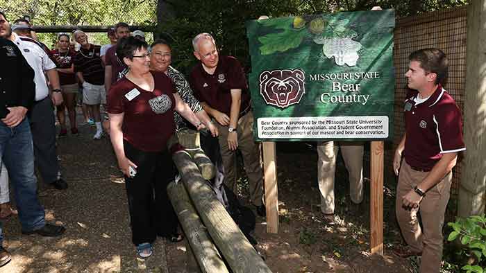 The unveiling of Bear Country at Dickerson Park Zoo