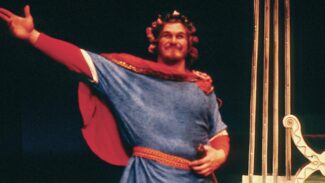 John Goodman performs on stage in "A Midsummer Night's Dream"