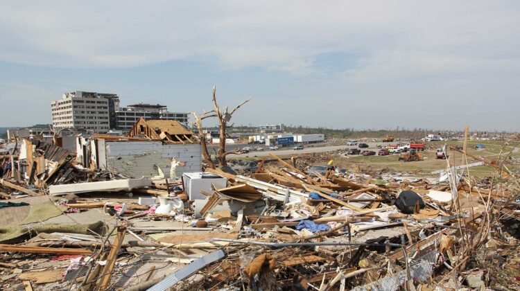 Debris from Joplin tornado
