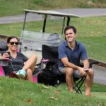 alumni at golf tournament