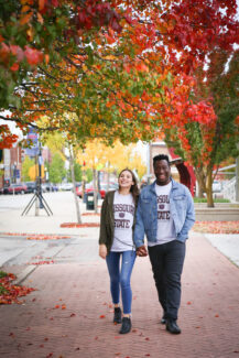 A leisurely walk for Nii and Rachel through downtown Springfield