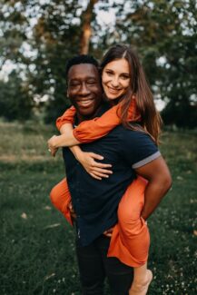 The couple in a park