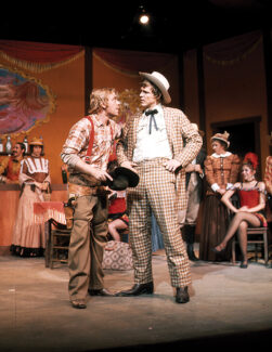 John Goodman on stage of Tent Theatre in 1975's "Destry Rides Again."