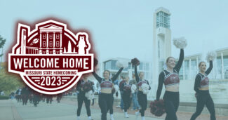 MSU Homecoming 2023 Instagram, Facebook and Twitter Post Image with cheerleaders
