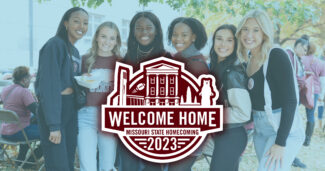 MSU Homecoming 2023 Instagram, Facebook and Twitter Post Image with group of ladies