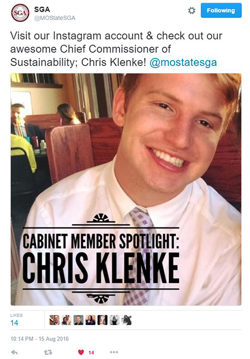 Cabinet Member Chris Klenke