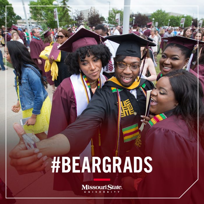 Instagram image: Graduates taking a selfie