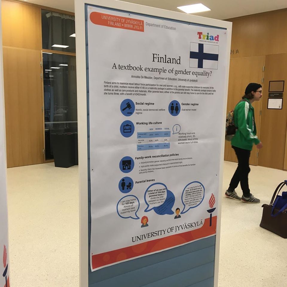 Aaliyah Williams presentation board for research conducted in Finland.