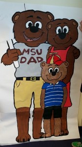 Boomer Bear and Family, painted by one of our talented Lab Assistants!