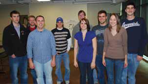 9 students that served as interns at JVIC during the Fall 2009 semester