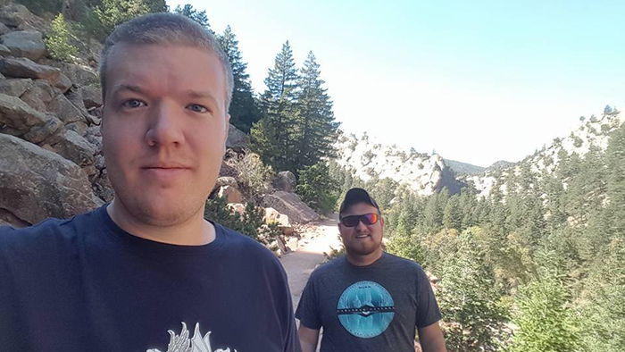 Spoering and Hoffman at Eldorado Canyon State Park.