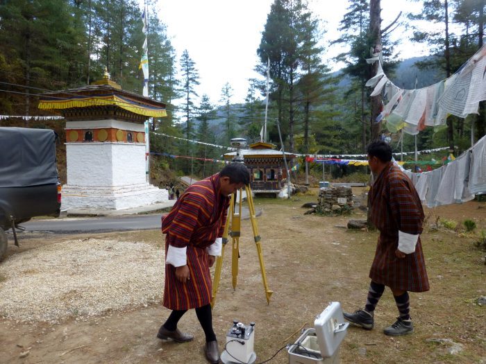 Kinzang Duba does field work in Bhutan.