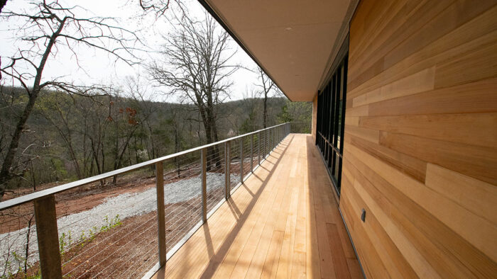 view from field station building deck