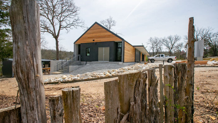 exterior side view of field station building