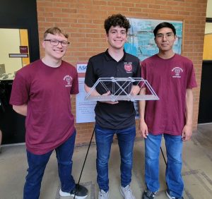 Left to right: Ben Ventura, Dakota Duncan and Turbold Dagvasuren.