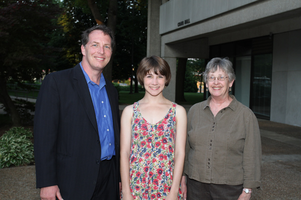 Sarah Greenbaum, Dr. James Hackney, and Professor Sara Brummel