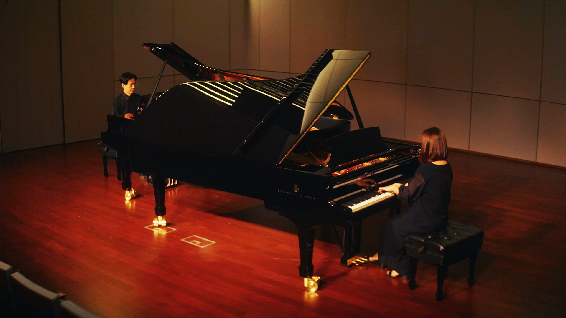 Wei-Han Su and Hye-Jung Hong performing in Missouri State's C. Minor Hall