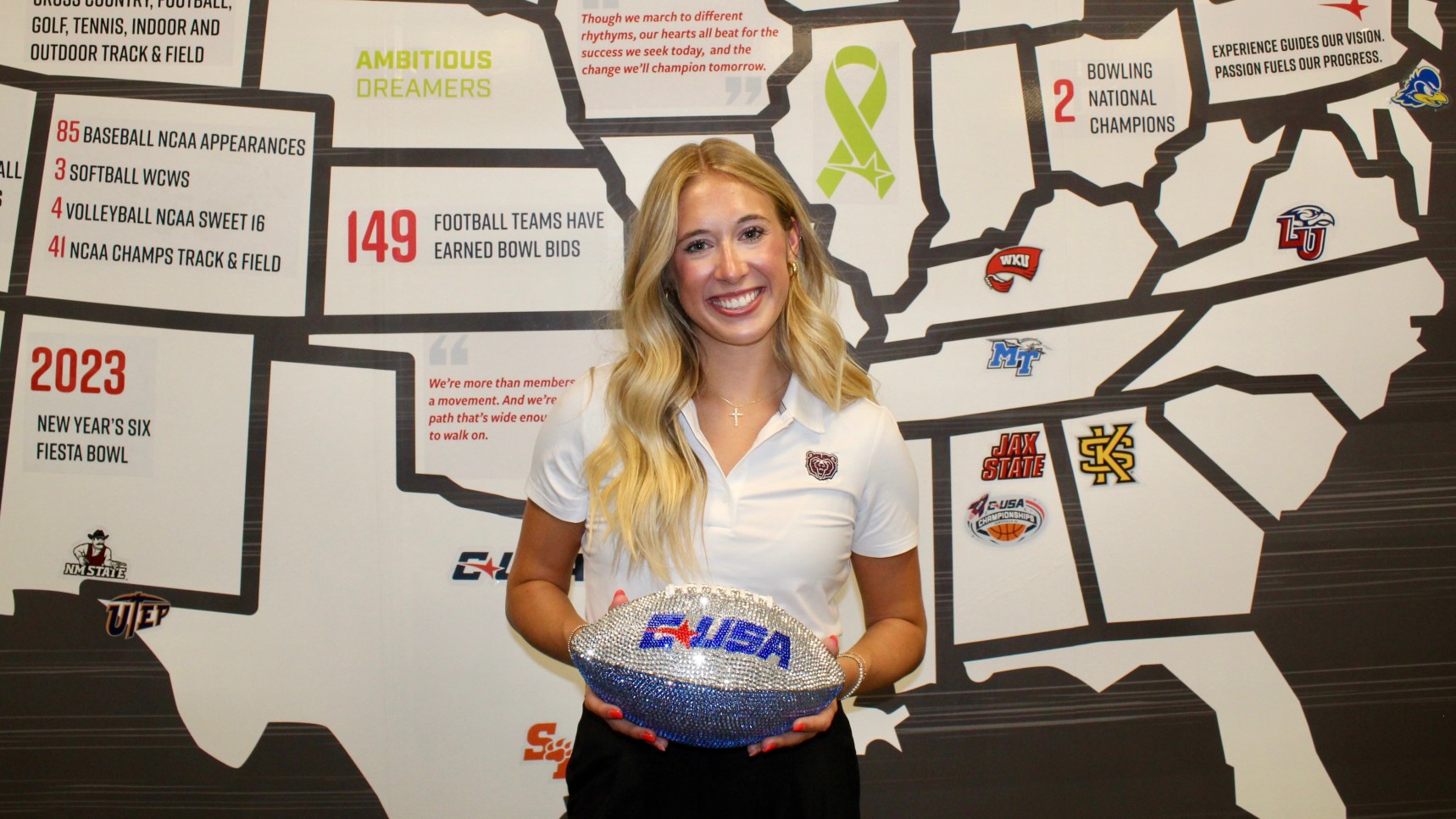 Whitney Farrington at the recent CUSA SAAC meeting.