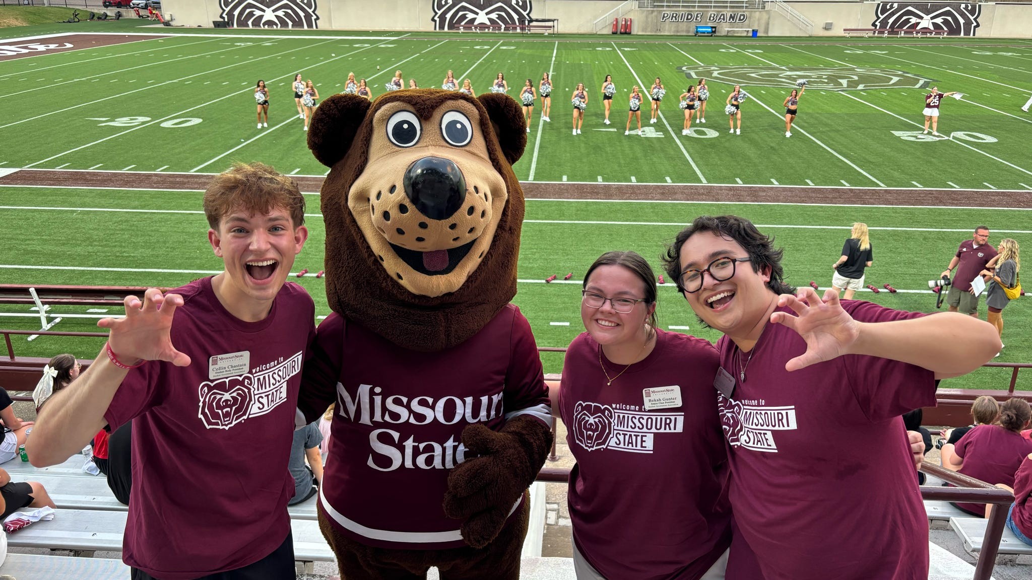 Rebekah Gunter (second from right) at Playfair during Welcome Weekend 2025.