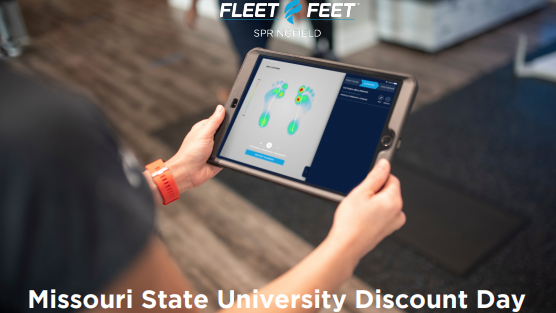 Fleet Feet Springfield MSU Discount Day.