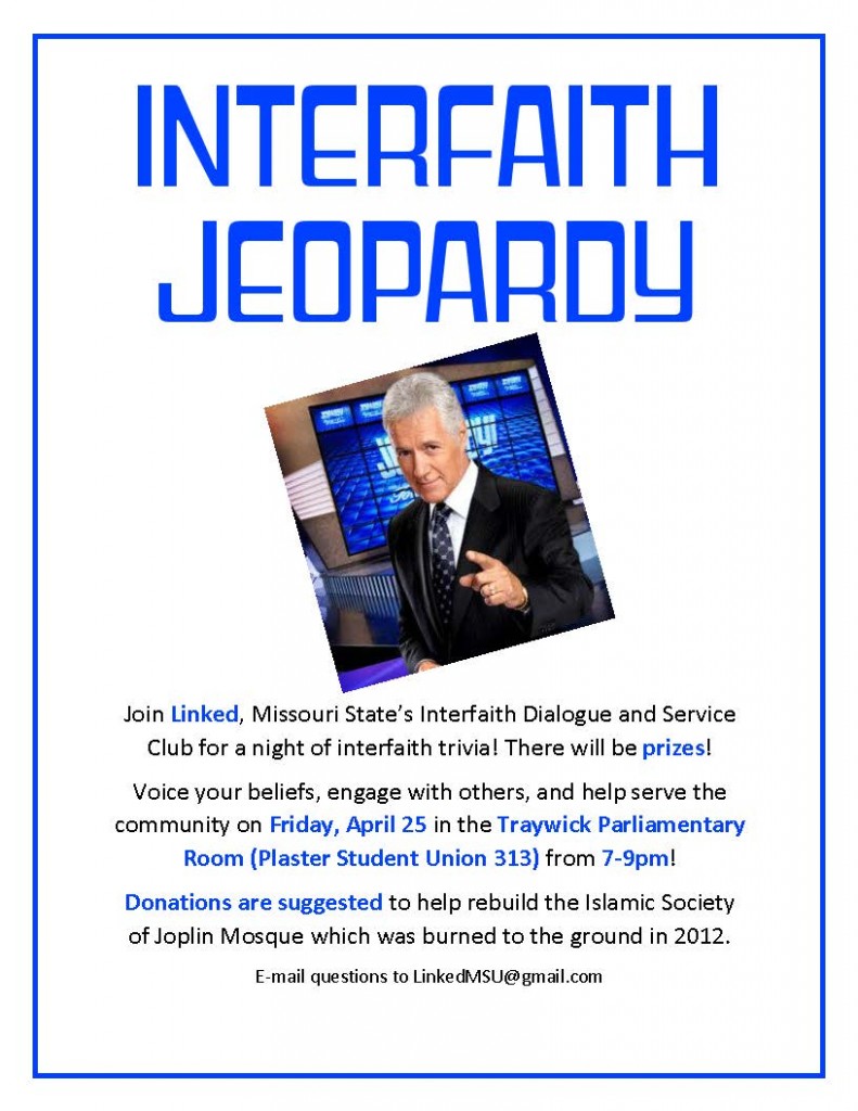 interfaith jeopardy poster