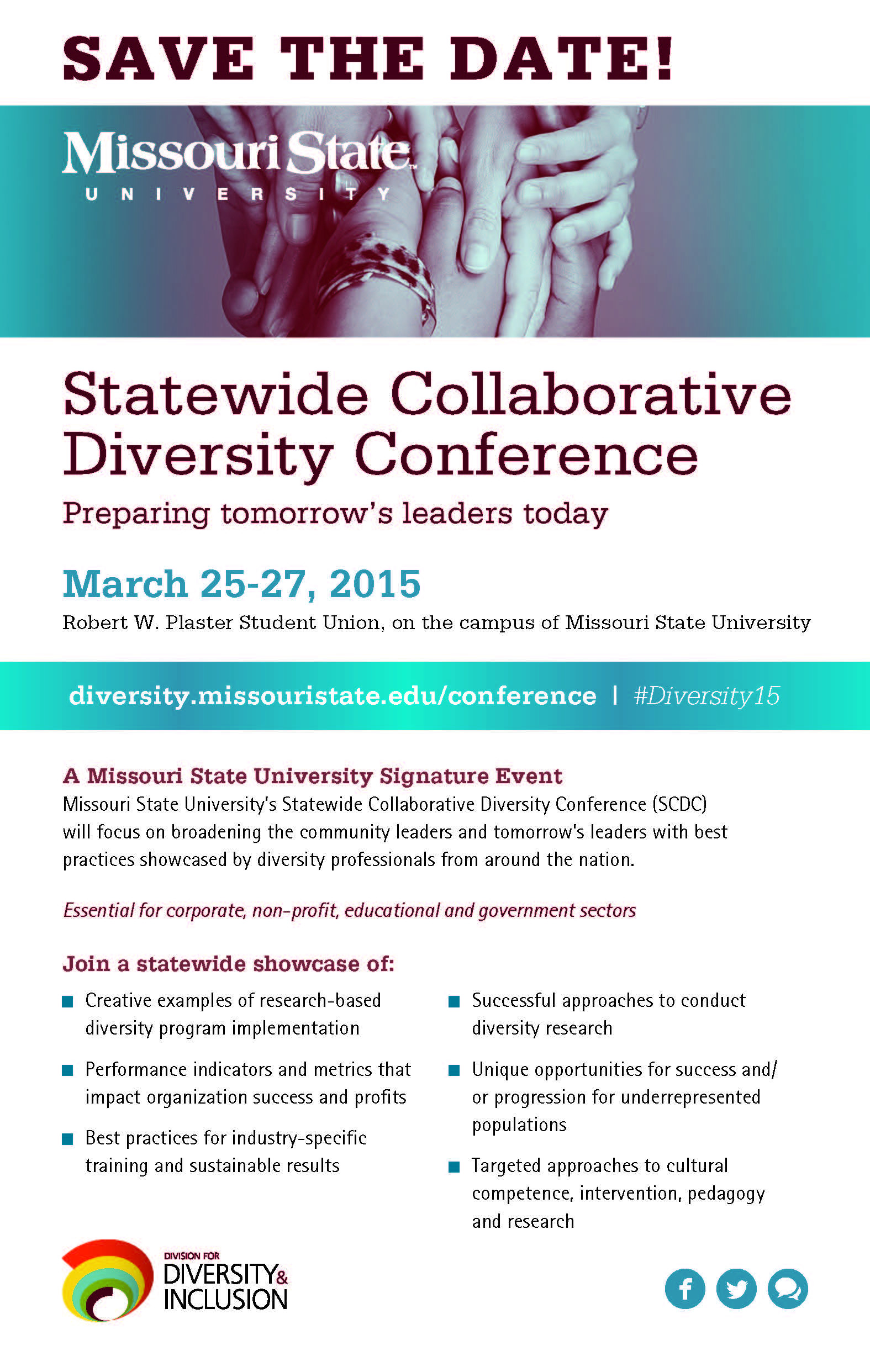 Save the Date: 2015 Statewide Collaborative Diversity Conference