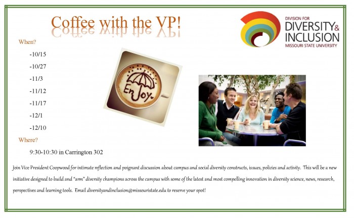 Coffee with the VP flyer