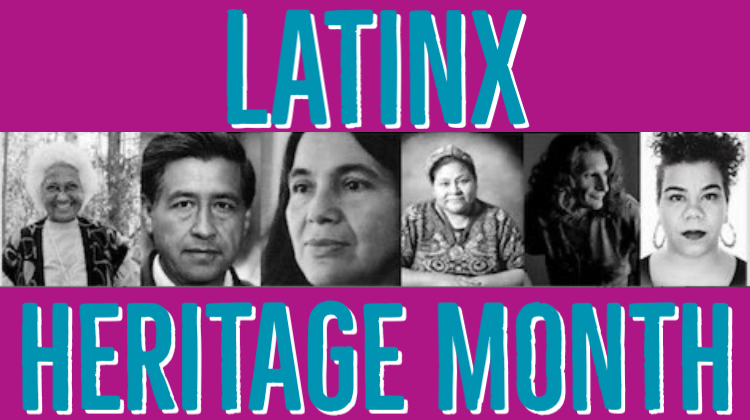 Latinx Heritage Month title with photos of various Latinx leaders