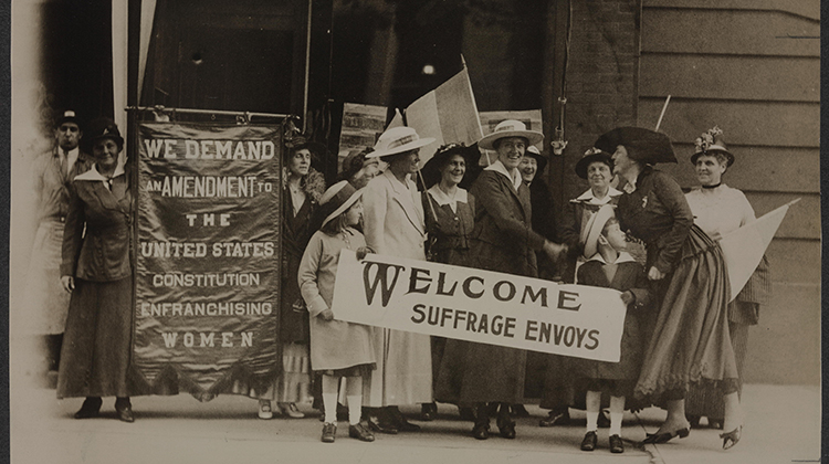 Photo of suffrage envoys