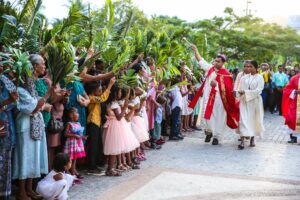 Palm Sunday celebration in East Timor 