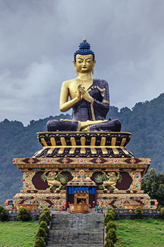 Gautama Buddha statue in Buddha Park, Ravangla, Sikkim