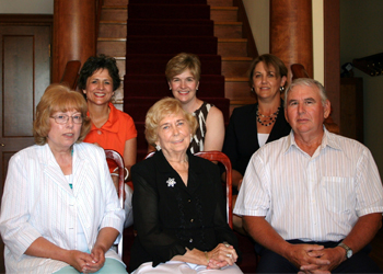 Members of the Riley and Prevett families recently gathered at Missouri State University-West Plains’ Kellett Hall to announce a new scholarship established in the name of the late Cecil Riley, West Plains, and the late Greg Prevett, Peace Valley.  The scholarship was established by Riley’s wife and Prevett’s grandmother, Virginia Riley-Guilliams. Front row from left:  Jean Ann Prevett, Peace Valley, Riley’s daughter and Prevett’s mother; Riley-Guilliams, West Plains; and Tom Prevett, Greg Prevett’s father.  