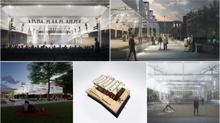 The proposed amphitheater and arts park artist's renderings.