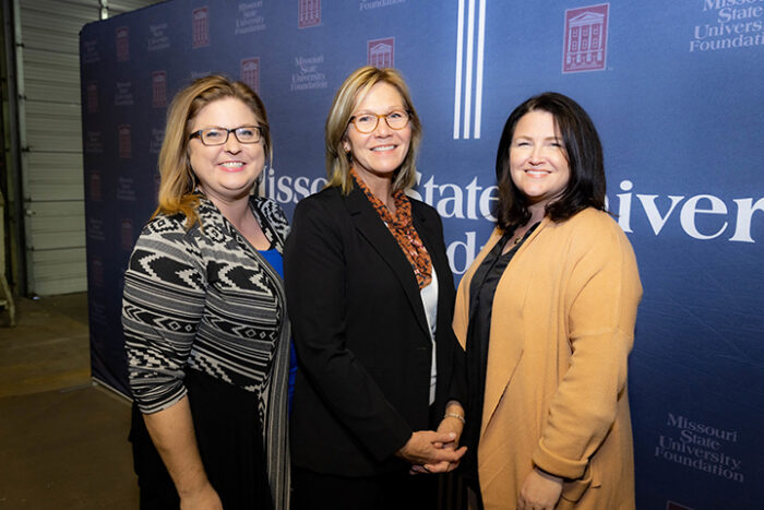 2021 New Hires - West Plains University Advancement Katie Dudden, Elizabeth Smith, and Rachel Peterson