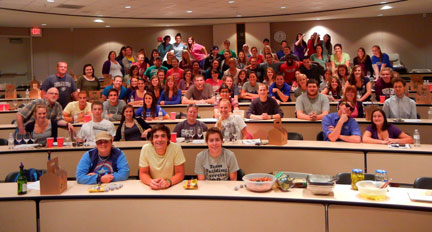 Eighty-four students completed the Wine Appreciation Course this semester