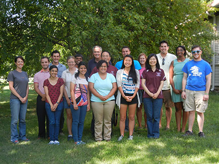 The students stepped out for a group photo with Dr. Elliott, Dr. Hwang, Li Ling Hwan and Susanne Howard.