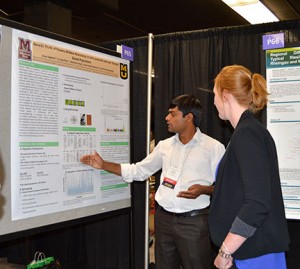Surya Sapkota presented a poster entitled “Genetic Study of Downy Mildew Resistance in Vitis aestivalis-derived ‘Norton’ Based Population”