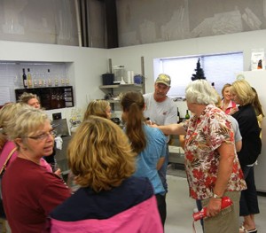 C. J. Odneal presented our wines to the group for tasting.