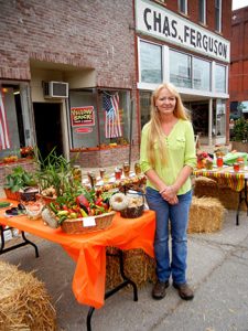 Kim Weimer, editor of the Howell County Newspaper, coordinates the garden harvest event.