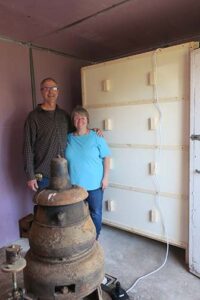 Bob and Wendy completed assembling the portabella unit on March 26. It looks great!!