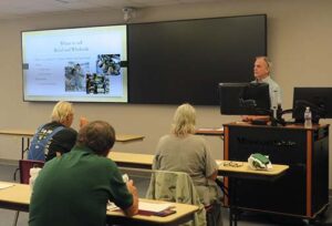 Bob Semyck of Willow Mountain Mushrooms presented two lectures - the first on mushroom production and the second on marketing.