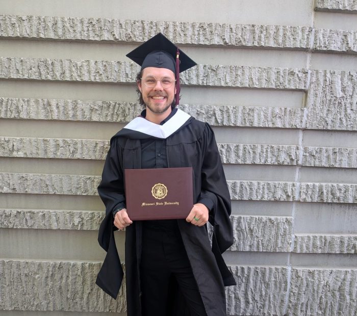 Ethan-Gambriel is holding the master's degree 